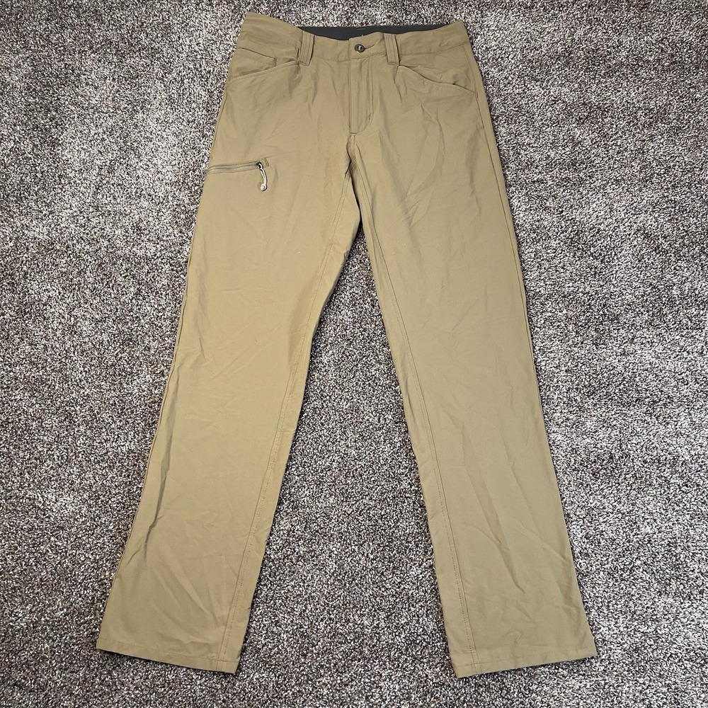 Patagonia Mens Size 30x31 Quandary Pants Drawstring Hiking Tan Outdoors Athletic